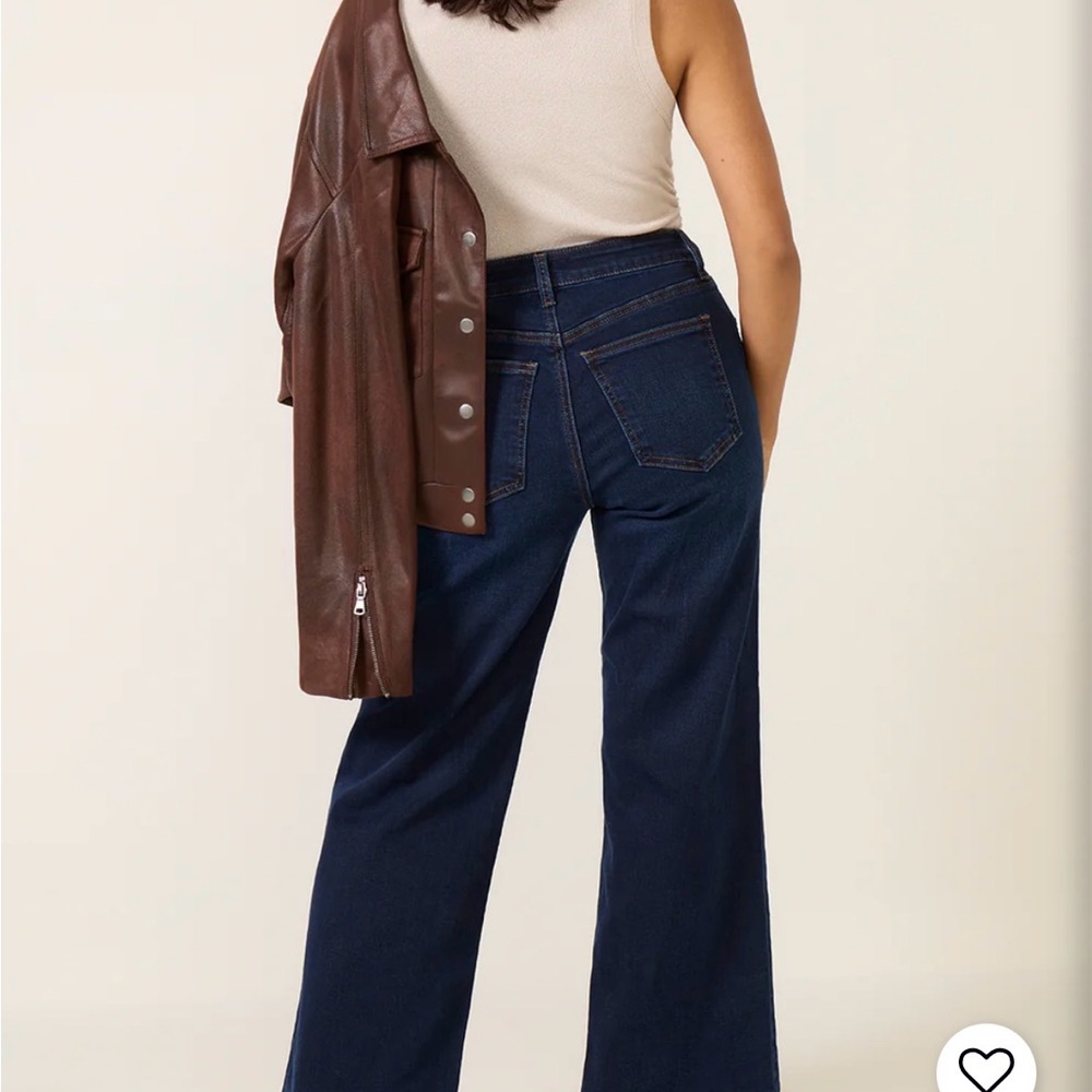 Kut from the Kloth Dark Navy Wide-Leg Jeans
